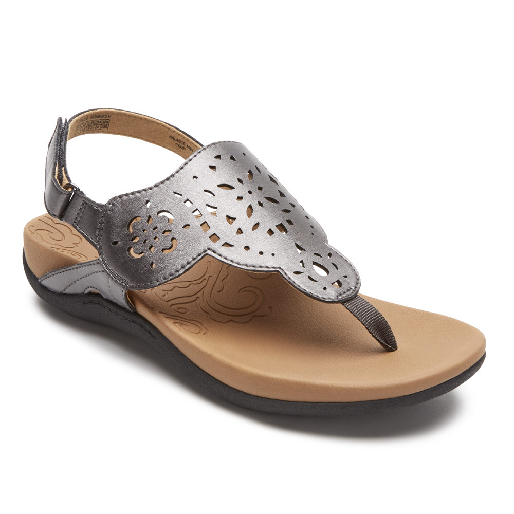 Sandálias Rockport Mulher Cinzentas - Ridge Circle Cutout Thong - 86149MWSP